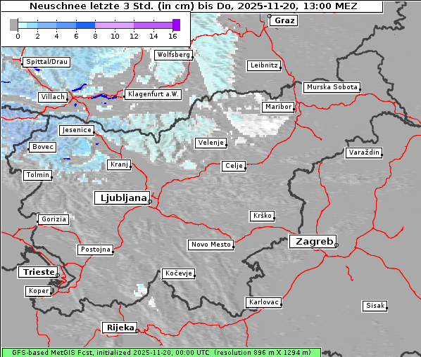Neuschnee, 20. 11. 2025