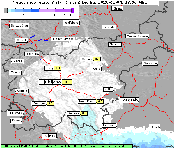 Neuschnee, 4. 1. 2026