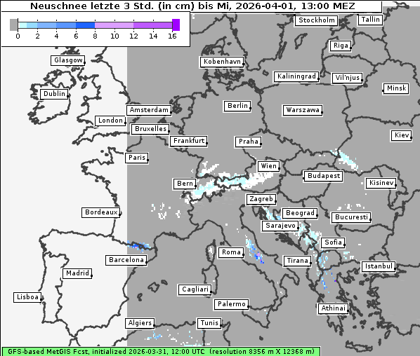 Neuschnee, 1. 4. 2026