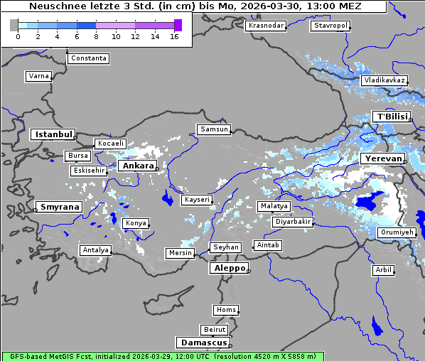 Neuschnee, 30. 3. 2026