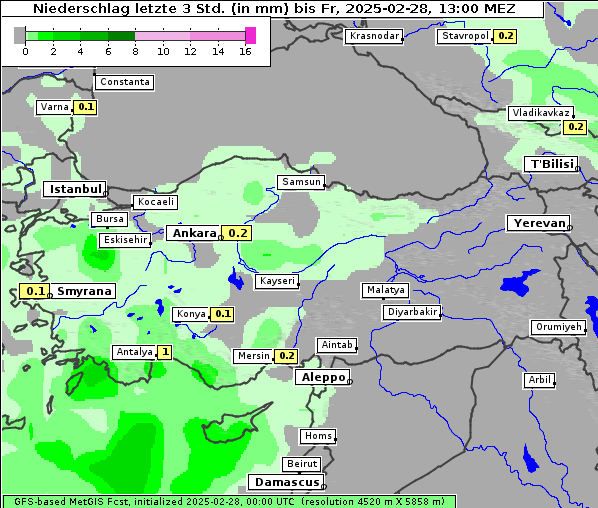 Niederschlag, 28. 2. 2025