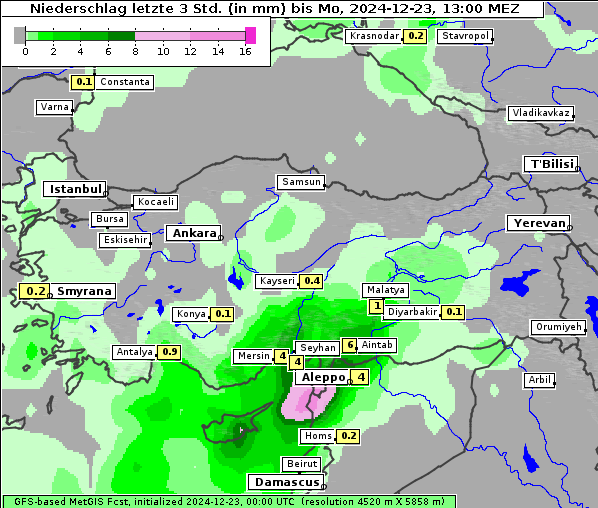 Niederschlag, 23. 12. 2024