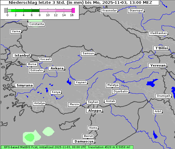 Niederschlag, 3. 11. 2025