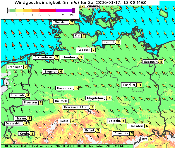 Wind, 17. 1. 2026