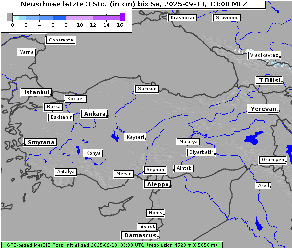 Neuschnee, 13. 9. 2025