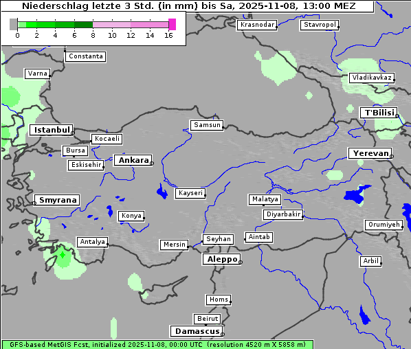 Niederschlag, 8. 11. 2025