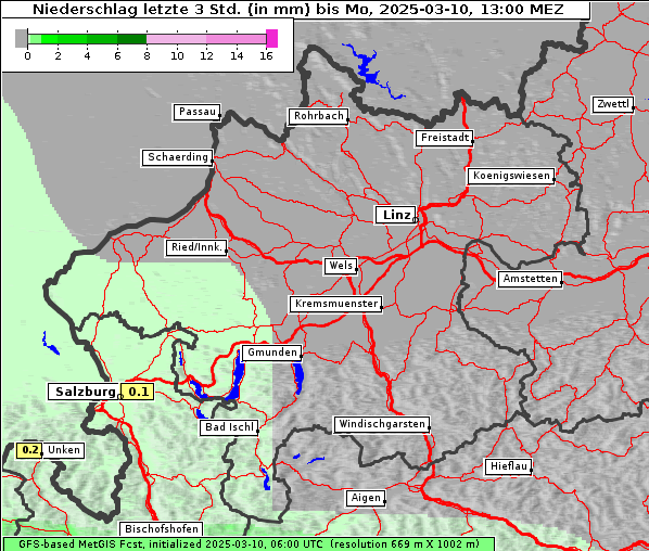 Niederschlag, 10. 3. 2025