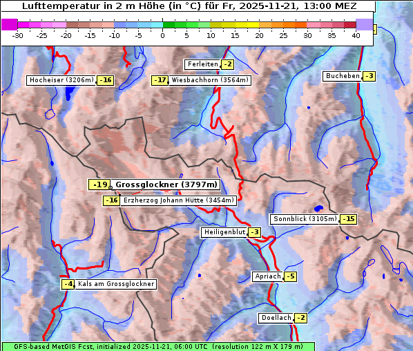 Temperatur, 21. 11. 2025