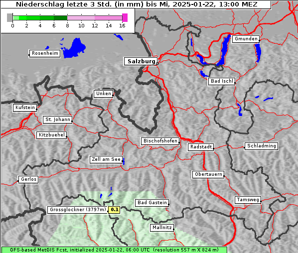 Niederschlag, 22. 1. 2025