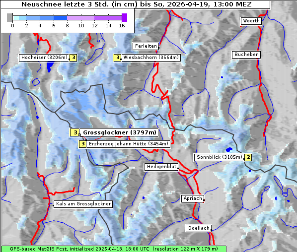Neuschnee, 19. 4. 2026