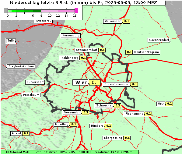 Niederschlag, 5. 9. 2025