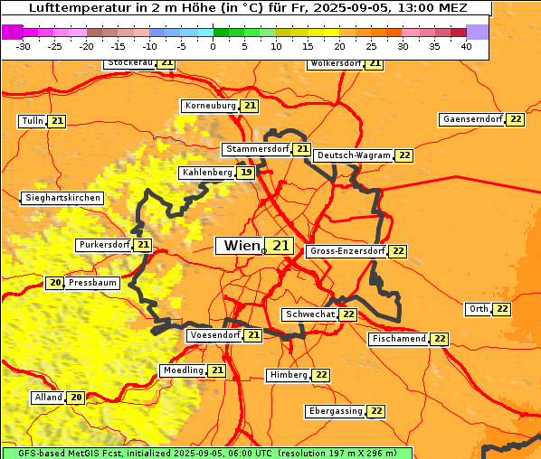Temperatur, 5. 9. 2025