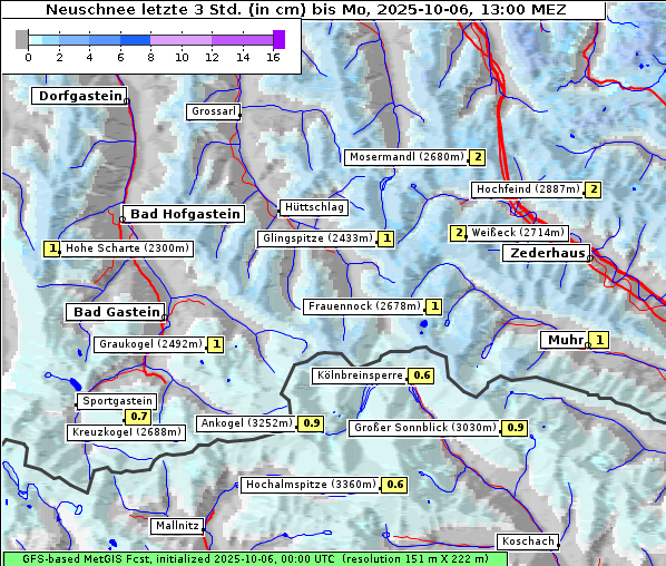 Neuschnee, 6. 10. 2025
