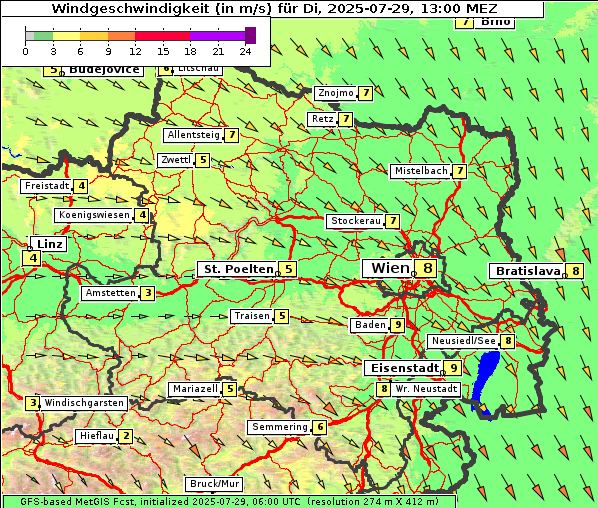 Wind, 29. 7. 2025