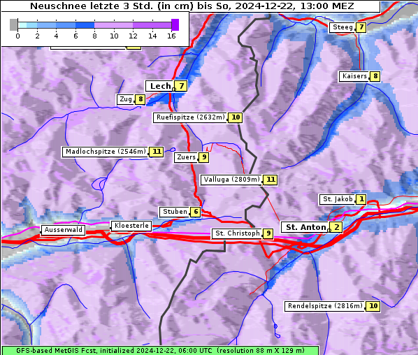 Neuschnee, 22. 12. 2024