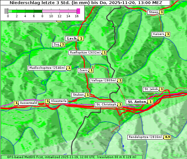 Niederschlag, 20. 11. 2025