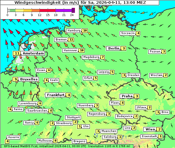 Wind, 11. 4. 2026