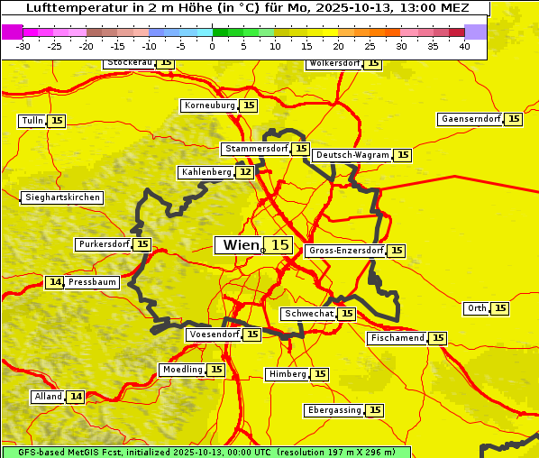 Temperatur, 13. 10. 2025