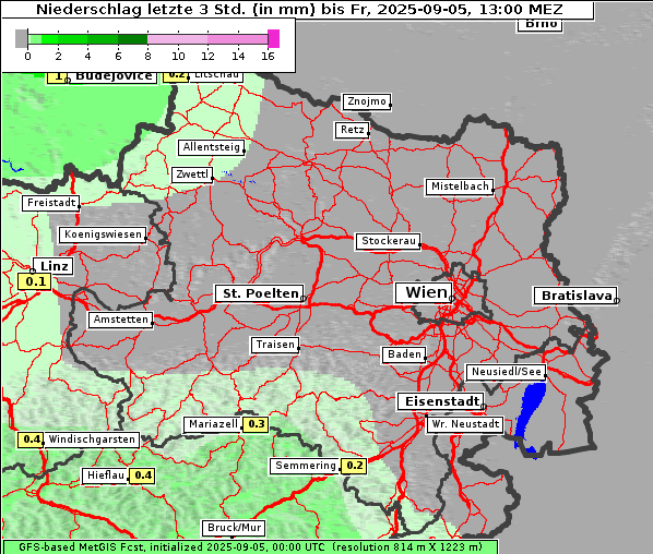 Niederschlag, 5. 9. 2025