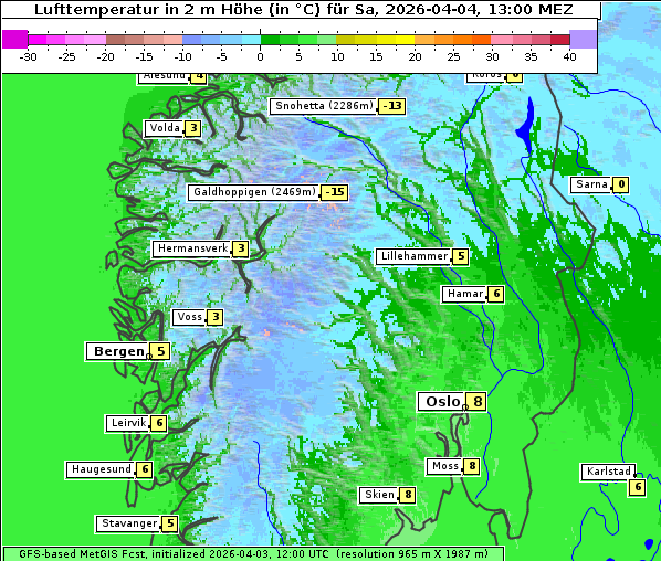 Temperatur, 4. 4. 2026
