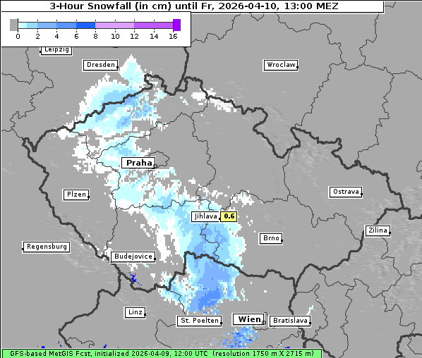 Neuschnee, 10. 4. 2026