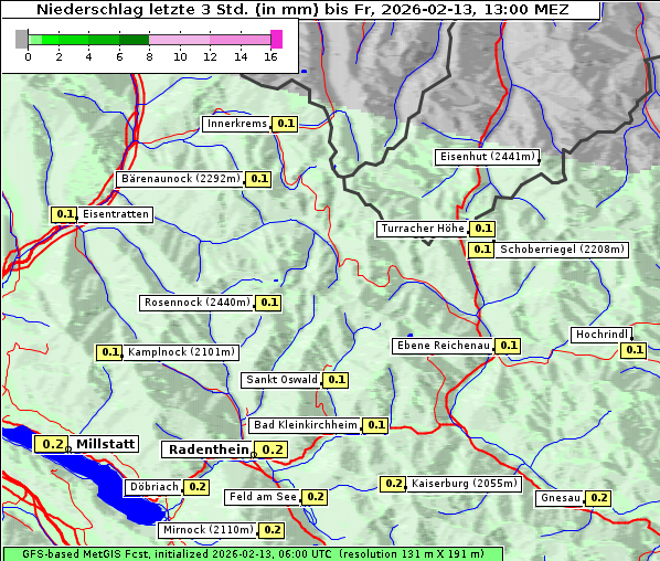 Niederschlag, 13. 2. 2026
