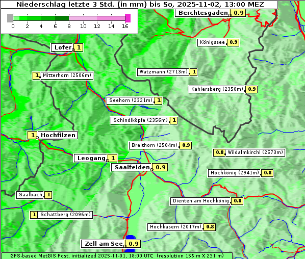 Niederschlag, 2. 11. 2025