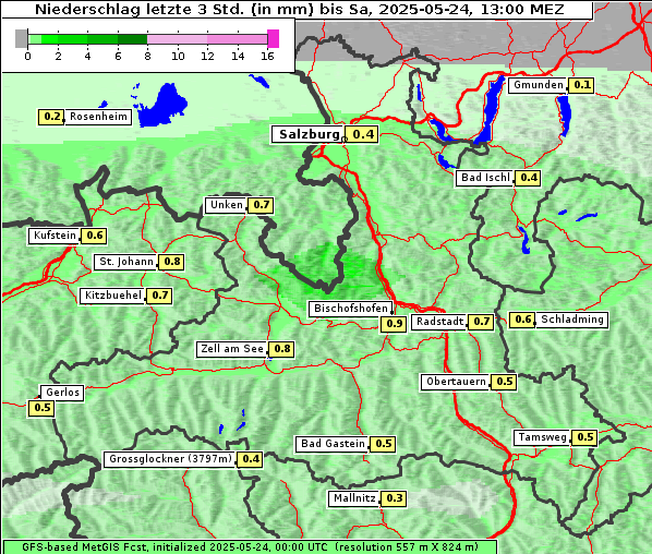 Niederschlag, 24. 5. 2025
