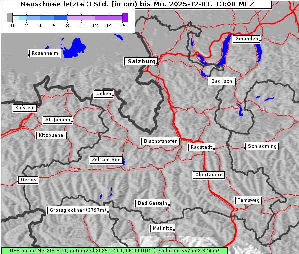Neuschnee, 1. 12. 2025