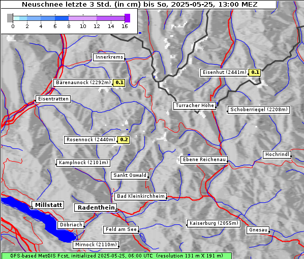 Neuschnee, 25. 5. 2025