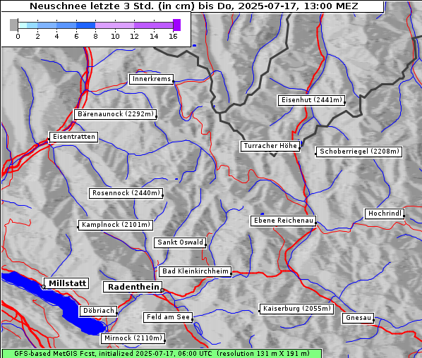 Neuschnee, 17. 7. 2025