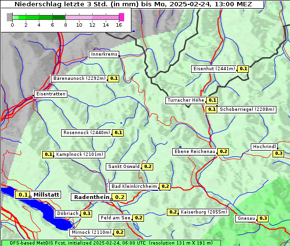 Niederschlag, 24. 2. 2025