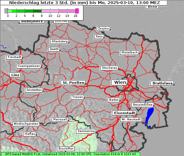 Niederschlag, 10. 3. 2025