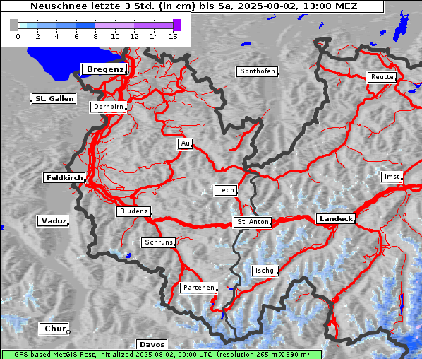 Neuschnee, 2. 8. 2025