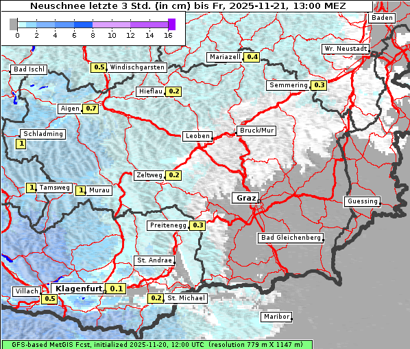 Neuschnee, 21. 11. 2025