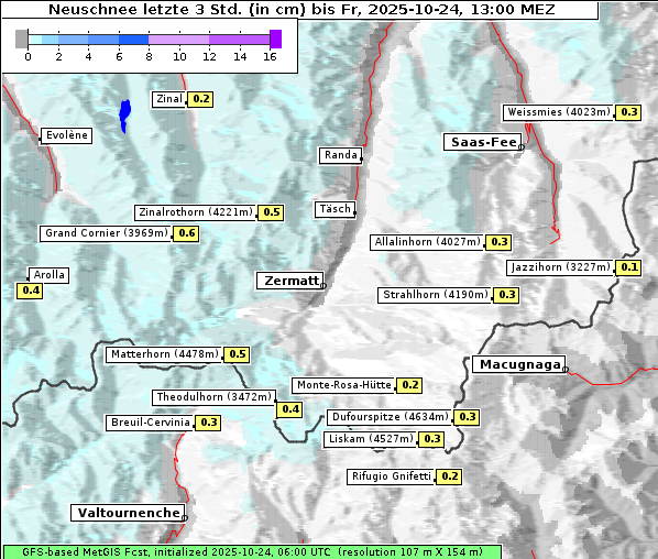 Neuschnee, 24. 10. 2025