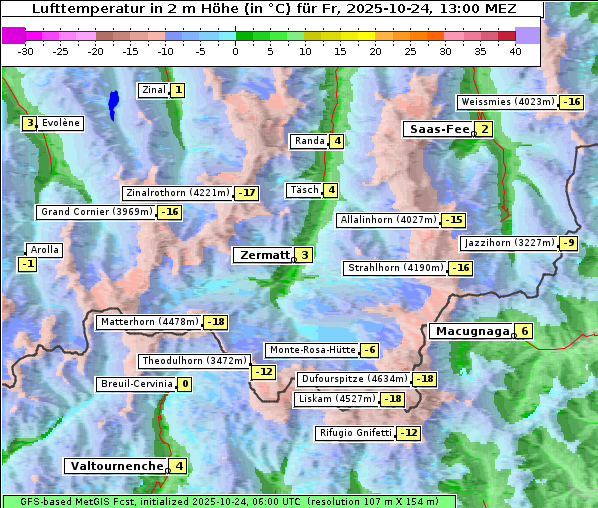 Temperatur, 24. 10. 2025