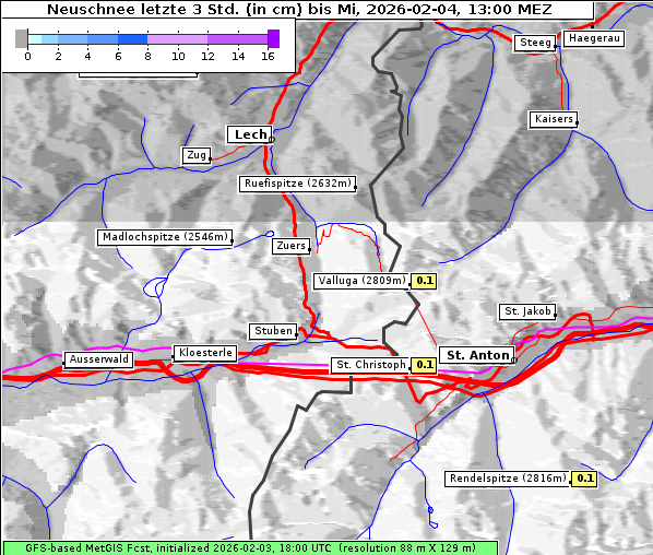 Neuschnee, 4. 2. 2026