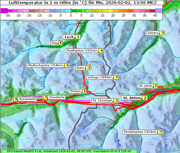 Temperatur, 2. 2. 2026