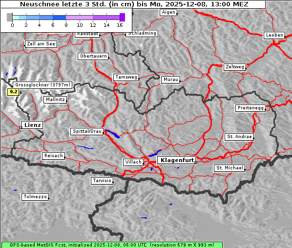 Neuschnee, 8. 12. 2025