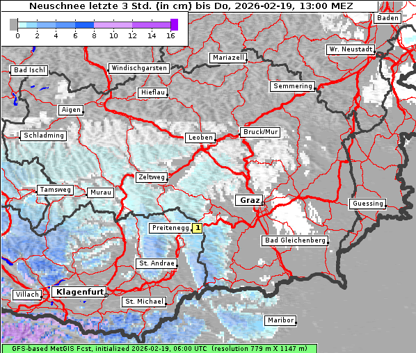 Neuschnee, 19. 2. 2026
