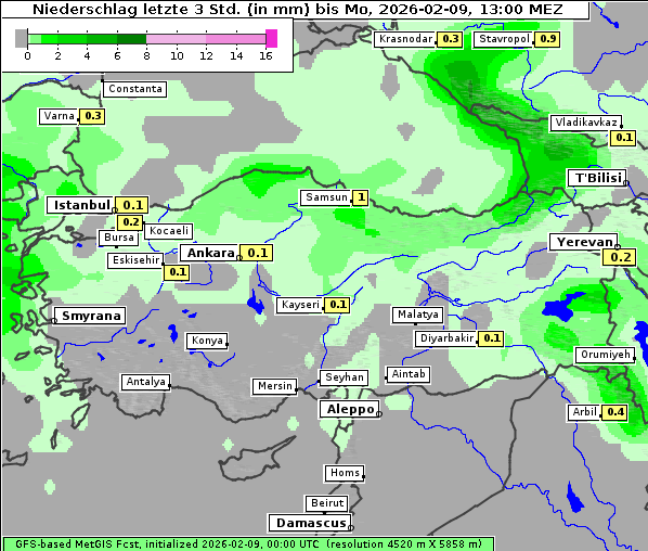 Niederschlag, 9. 2. 2026