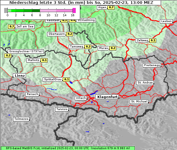 Niederschlag, 23. 2. 2025