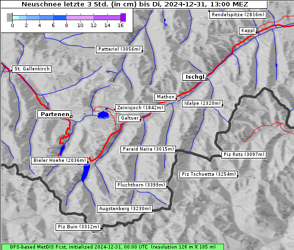 Neuschnee, 31. 12. 2024