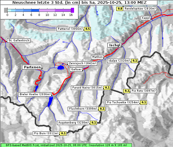 Neuschnee, 25. 10. 2025