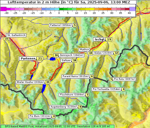 Temperatur, 6. 9. 2025