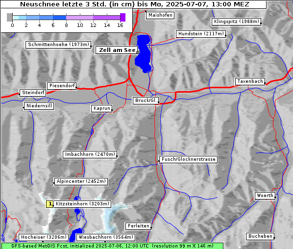Neuschnee, 7. 7. 2025