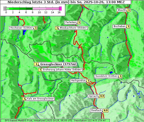 Niederschlag, 26. 10. 2025
