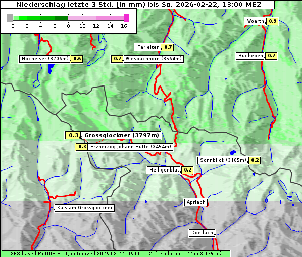 Niederschlag, 22. 2. 2026