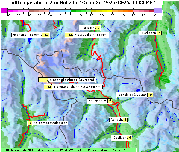 Temperatur, 26. 10. 2025